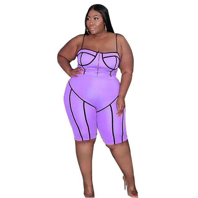 Jumpsuit Women Plus Size Summer Outfits Rompers Playsuits Sexy Backless Bodycon 5XL - TheWellBeing4All