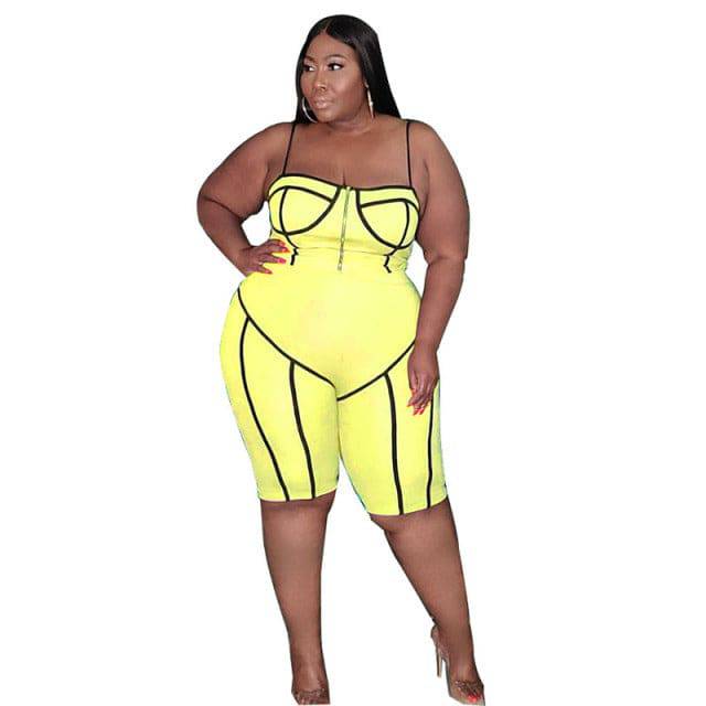 Jumpsuit Women Plus Size Summer Outfits Rompers Playsuits Sexy Backless Bodycon 5XL - TheWellBeing4All