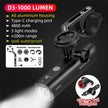 Waterproof Bicycle Headlight with 1600 Lumen LED for Safe and Efficient Night Rides - TheWellBeing4All