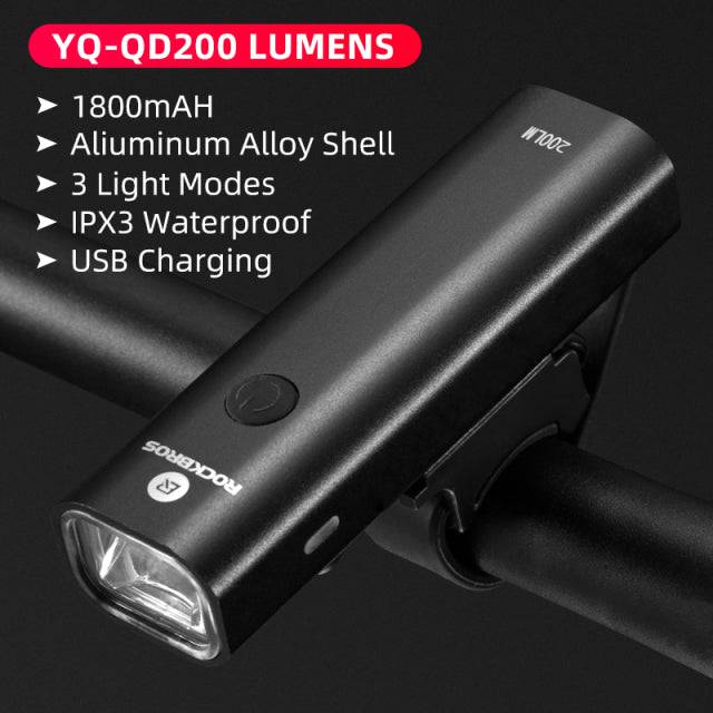 Waterproof Bicycle Headlight with 1600 Lumen LED for Safe and Efficient Night Rides - TheWellBeing4All
