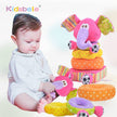 Baby Toys Soft Plush Mobile Rattles Toys Elephant Stacking - TheWellBeing4All