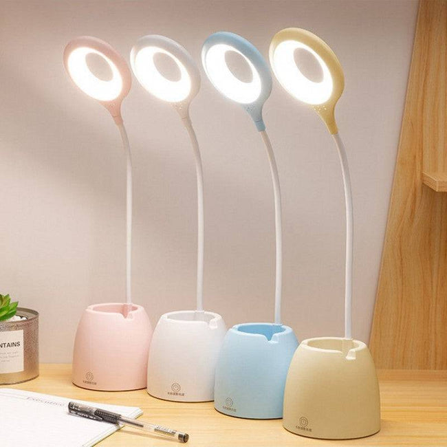 Table Lamp Leds USB Touch Night Light Stepless Dimming Desk Light Eye Protection Learning Multi-Function Bracket Pen Holder - TheWellBeing4All