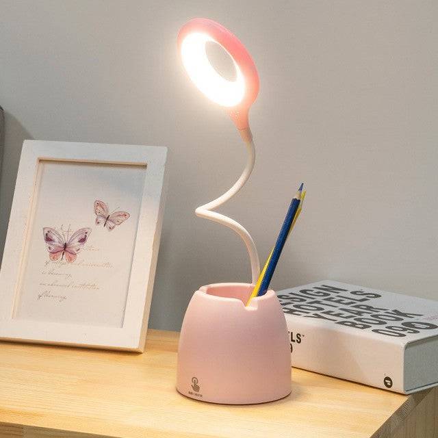 Table Lamp Leds USB Touch Night Light Stepless Dimming Desk Light Eye Protection Learning Multi-Function Bracket Pen Holder - TheWellBeing4All