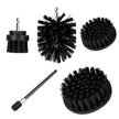 Electric Drill Cleaning Brush Head Kit All Purpose Power Kitchen Scrubber Bathroom Tub Carpet Glass Car Tires Round Nylon Brush - TheWellBeing4All