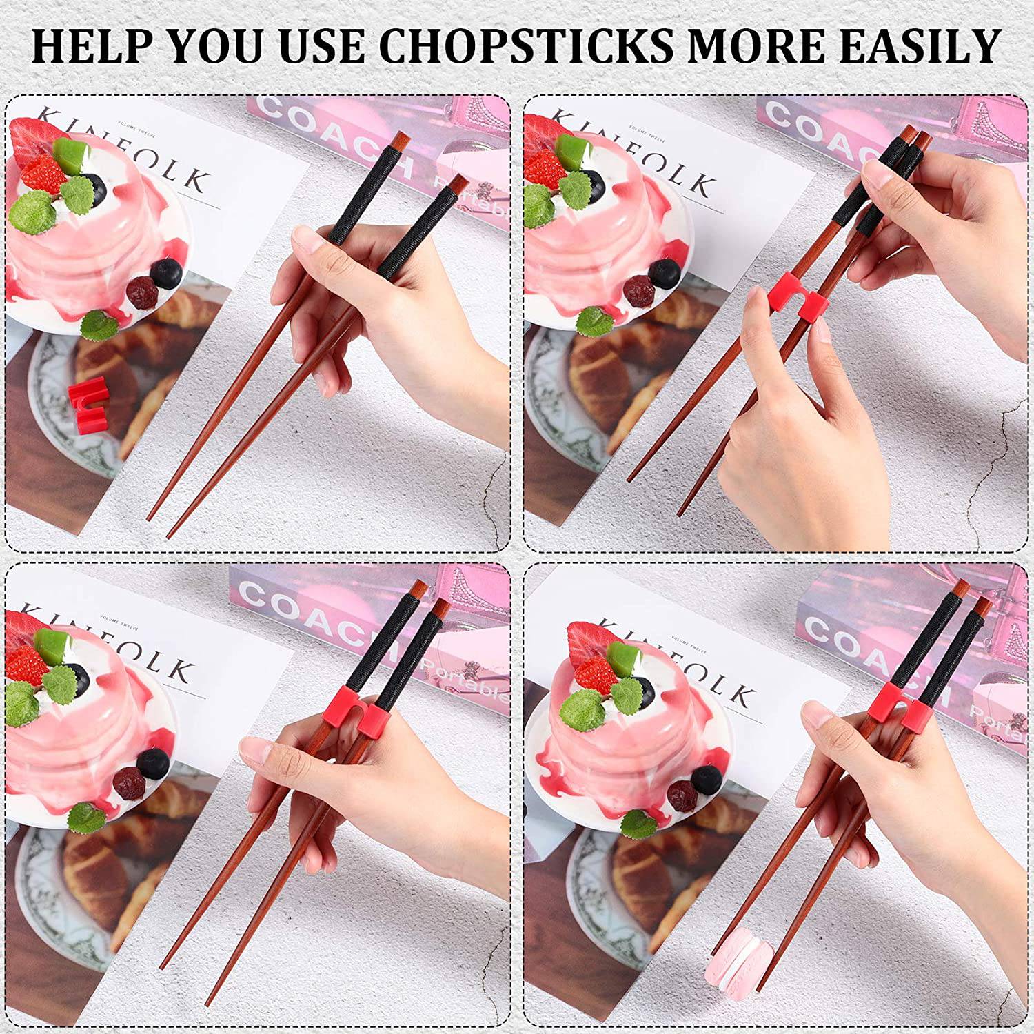 Chopstick Helpers Training Chinese Chopsticks Trainer Holder - TheWellBeing4All