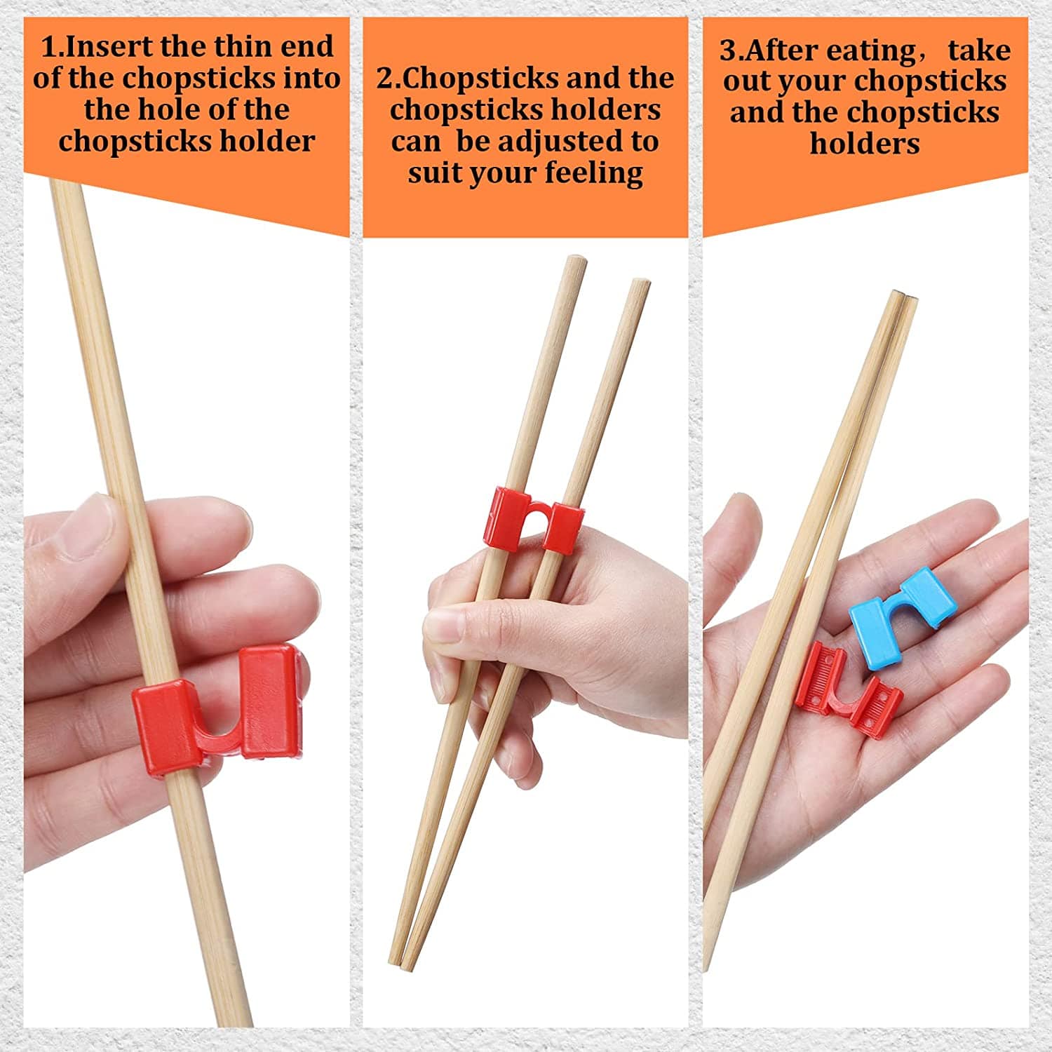 Chopstick Helpers Training Chinese Chopsticks Trainer Holder - TheWellBeing4All