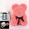 Wedding Decoration Rose Bear Artificial Flower With Box and Light Rose Teddy Bear. Women Girlfriend Birthday Gifts - TheWellBeing4All