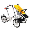 Mother child bicycle stroller children folding three Wheels trolley - TheWellBeing4All