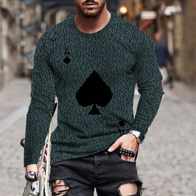 Long-sleeved playing cards  sports and leisure - TheWellBeing4All