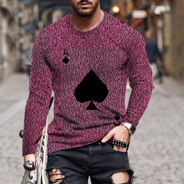 Long-sleeved playing cards  sports and leisure - TheWellBeing4All