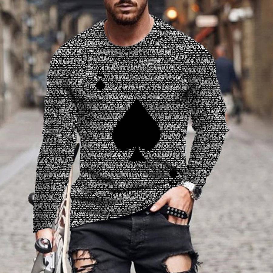 Long-sleeved playing cards  sports and leisure - TheWellBeing4All