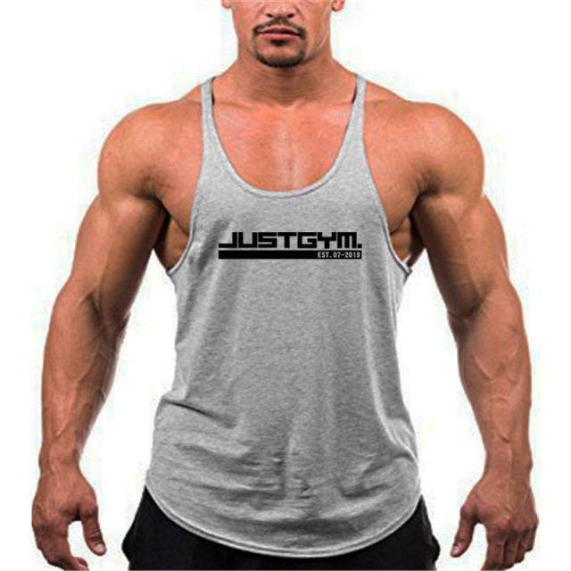 Bodybuilding Hooded Sleeveless Shirt Fitness Tank Top Muscle Vest Cotton Gym Tank - TheWellBeing4All