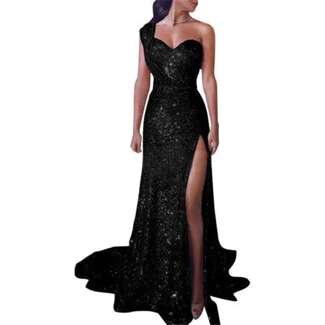 Elegant Abendkleider Long Evening Dresses Sexy One Shoulder Sleeveless Robe De Soiree Ever Pretty Formal Party Dress Prom Gowns - TheWellBeing4All