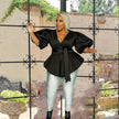 Tops and Blouses with Sashes Office Ladies Lantern Sleeves Femme Blouse Plus Size - TheWellBeing4All