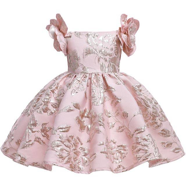 Clothing Fashion Girls Flower Princess Dress Daily Dress - TheWellBeing4All