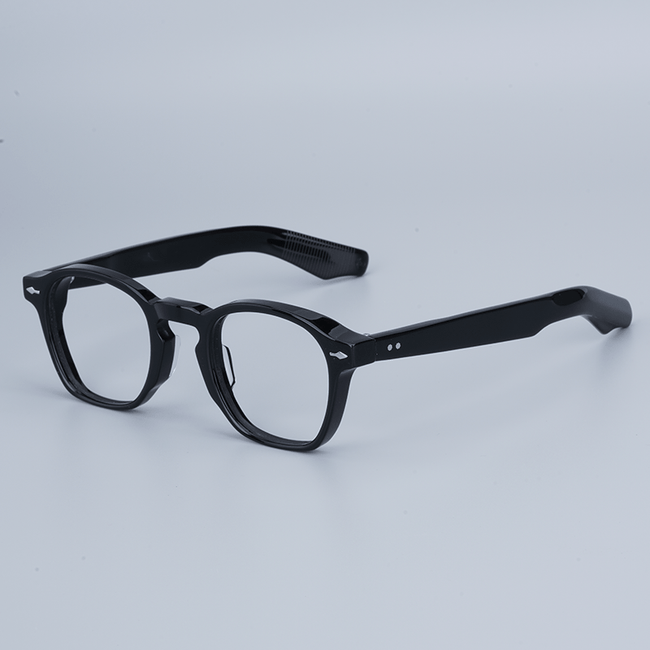 Retro Vintage Polygon Square Acetate Frame Men - TheWellBeing4All