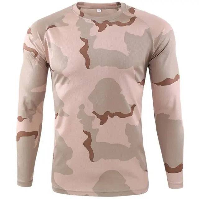 Quick-drying Camouflage T-shirts Breathable Long-sleeved Military Clothes - TheWellBeing4All