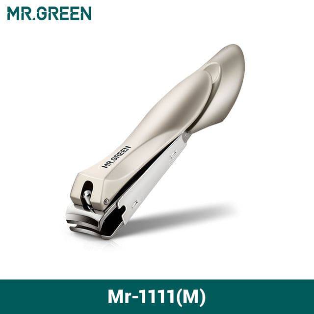 MR.GREEN Nail Clippers Stainless Steel Anti Splash Fingernail Cutter Manicure Tools Bionics Design Nail Trimmer Pedicure Scissor - TheWellBeing4All