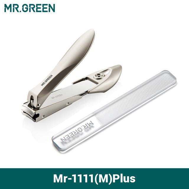 MR.GREEN Nail Clippers Stainless Steel Anti Splash Fingernail Cutter Manicure Tools Bionics Design Nail Trimmer Pedicure Scissor - TheWellBeing4All