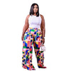 Women Pants Wide Leg Pants Print - TheWellBeing4All