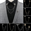 Man Suit Shirt Collar Tassel Chain - TheWellBeing4All