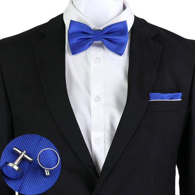 Solid Color Bow Tie Set - TheWellBeing4All