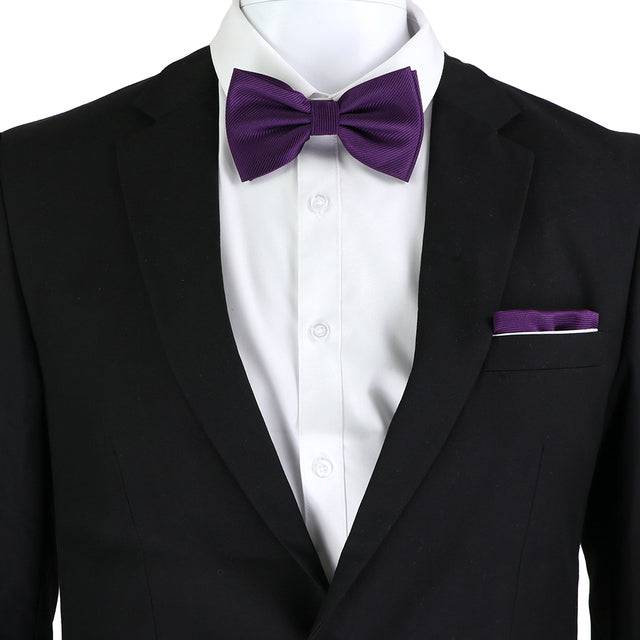 Solid Color Bow Tie Set - TheWellBeing4All