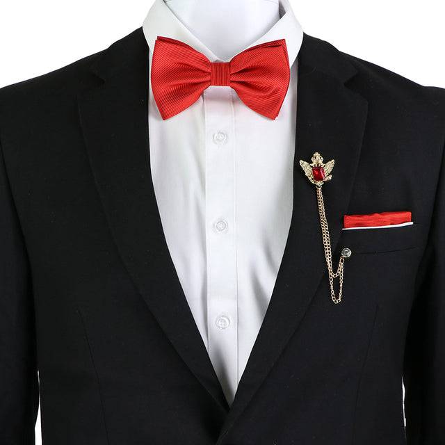 Solid Color Bow Tie Set - TheWellBeing4All