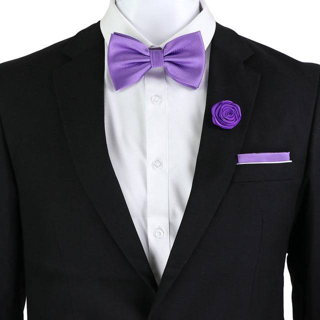 Solid Color Bow Tie Set - TheWellBeing4All