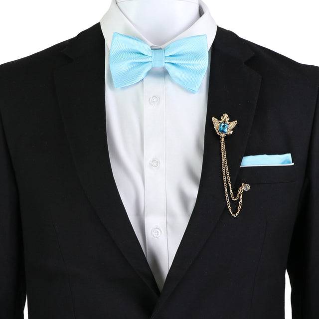 Solid Color Bow Tie Set - TheWellBeing4All