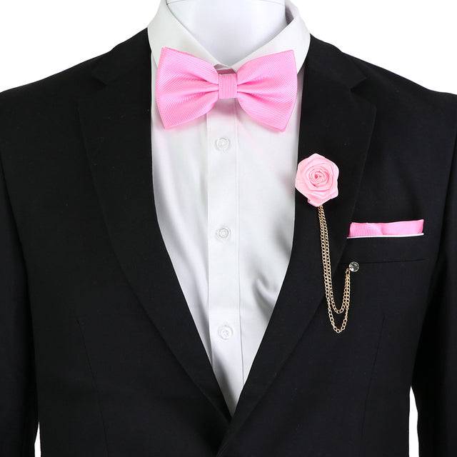 Solid Color Bow Tie Set - TheWellBeing4All