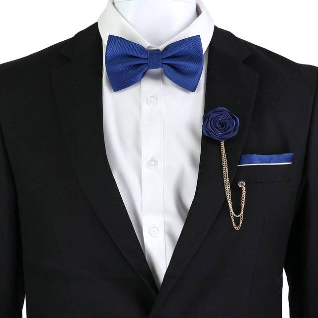 Solid Color Bow Tie Set - TheWellBeing4All