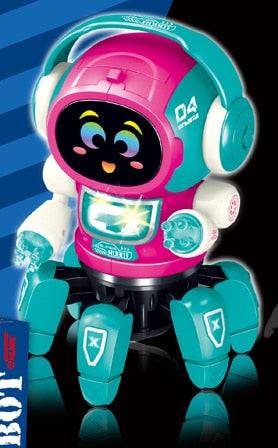 Dance Robot Electric Pet Musical Shining Toys 6 Claws Octopus Robot Educational Interactive - TheWellBeing4All