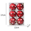 6Pcs Christmas Pendant Electroplating Candy Xmas Ball Christmas Tree Ornaments - TheWellBeing4All