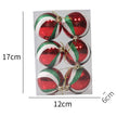 6Pcs Christmas Pendant Electroplating Candy Xmas Ball Christmas Tree Ornaments - TheWellBeing4All