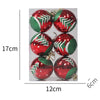 6Pcs Christmas Pendant Electroplating Candy Xmas Ball Christmas Tree Ornaments - TheWellBeing4All