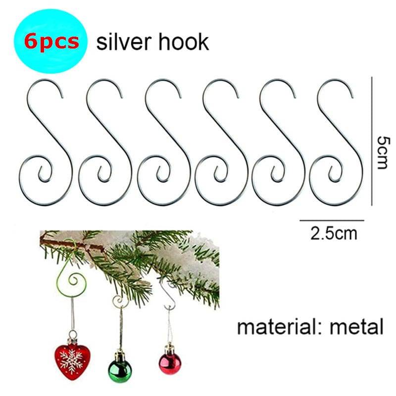 6Pcs Christmas Pendant Electroplating Candy Xmas Ball Christmas Tree Ornaments - TheWellBeing4All