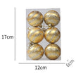 6Pcs Christmas Pendant Electroplating Candy Xmas Ball Christmas Tree Ornaments - TheWellBeing4All