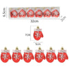 6Pcs Christmas Pendant Electroplating Candy Xmas Ball Christmas Tree Ornaments - TheWellBeing4All