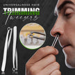 Nose Hair Trimming Nose Trimmer Tweezer Round Tip Perfect Steel Nose Hair Removal Trimming Nose Hair Removal Tweezers - TheWellBeing4All