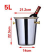 Ice Barrel Silver Gold gold European style champagne barrel deer head ice bucket - TheWellBeing4All