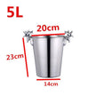 Ice Barrel Silver Gold gold European style champagne barrel deer head ice bucket - TheWellBeing4All