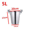 Ice Barrel Silver Gold gold European style champagne barrel deer head ice bucket - TheWellBeing4All