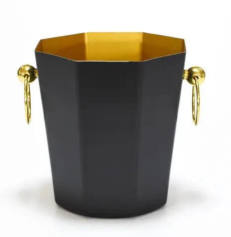 Ice Barrel Silver Gold gold European style champagne barrel deer head ice bucket - TheWellBeing4All