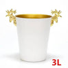 Ice Barrel Silver Gold gold European style champagne barrel deer head ice bucket - TheWellBeing4All