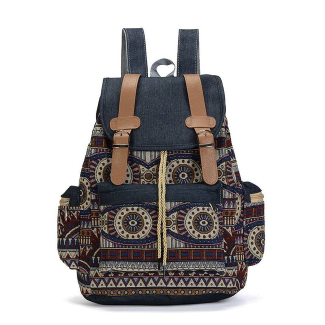 Canvas Vintage Bohemian Backpack Ethnic - TheWellBeing4All