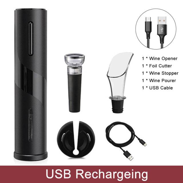 Rechargeable Automatic Electric Wine Opener - Perfect for Home, Parties, and Restaurants - TheWellBeing4All