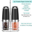 Automatic Salt Pepper Mill Grinder Electric Stainless Steel - TheWellBeing4All