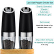 Automatic Salt Pepper Mill Grinder Electric Stainless Steel - TheWellBeing4All