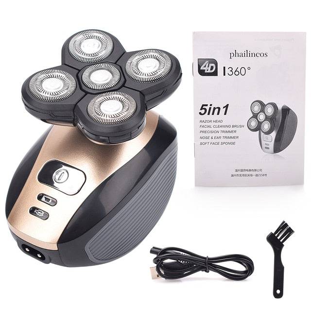 5 In 1  Bald Head Electric Shaver - TheWellBeing4All